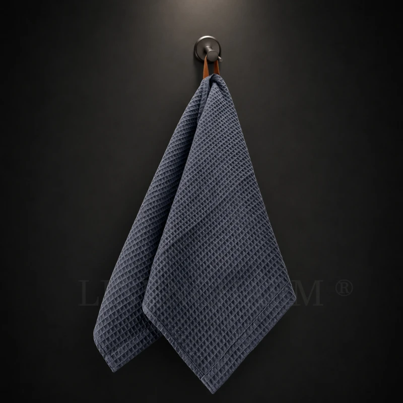 Sauna hand towel anthracite color, LinenCharm Anthracite.jpg