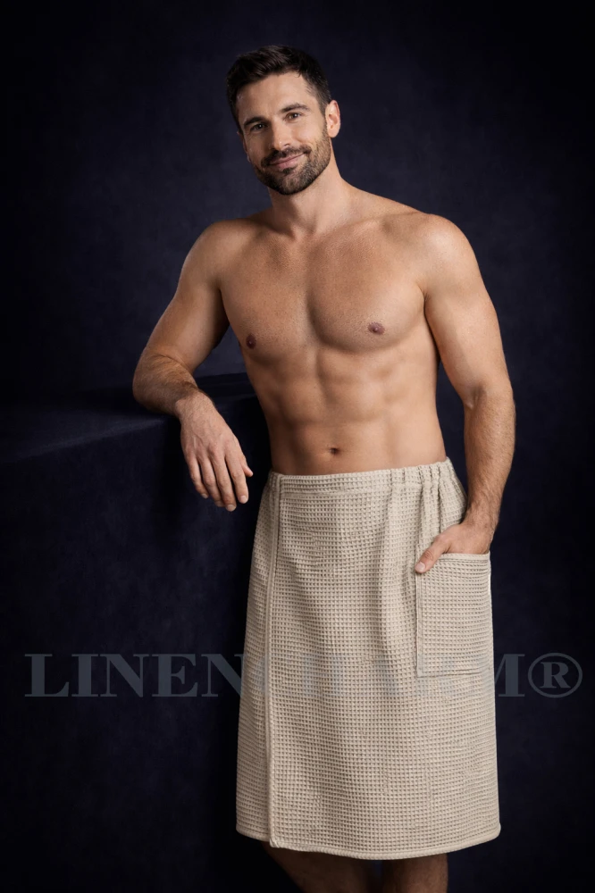 Kilt na saunę Szary Beż