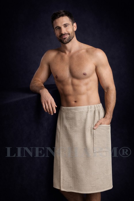 Kilt na saunę Szary Beż