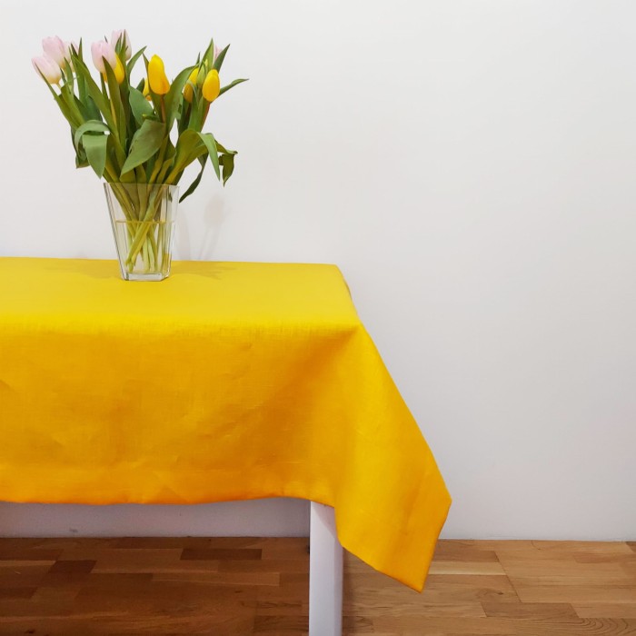 Lniany obrus żółty 250g/mb LINENCHARM