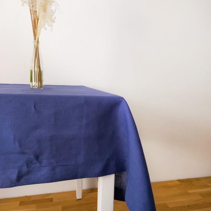 Lniany obrus granatowy 185g/mb LINENCHARM
