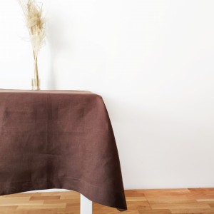 Lniany obrus brązowy 185g/mb LINENCHARM