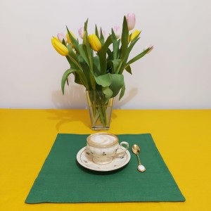 Serwety lniane zielone 35 x 35 cm, 250g/mb LINENCHARM