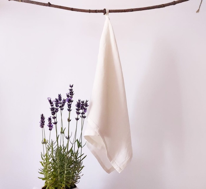 Ściereczka lniana, ręcznik lniany, ecru 40x60cm LINENCHARM