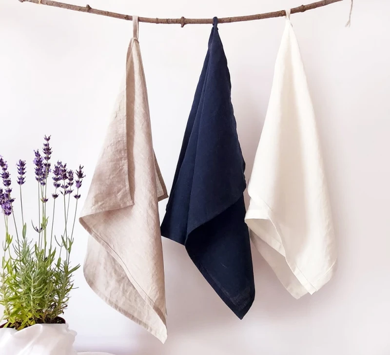 Ściereczka lniana, ręcznik lniany, ecru 40x60cm LINENCHARM