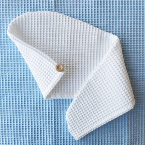 Turban na głowę, Biały | LINENCHARM