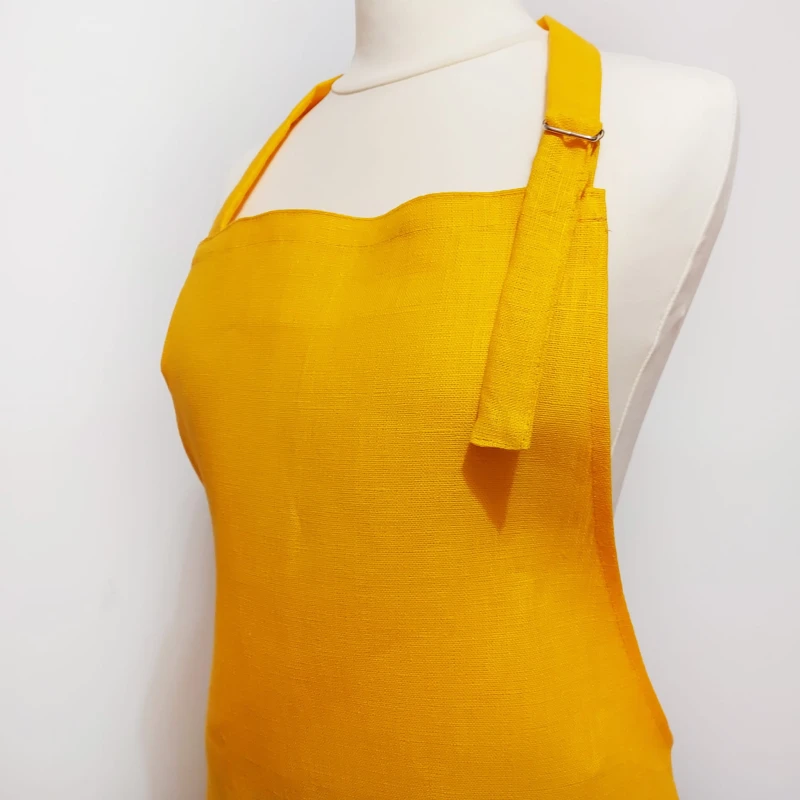 Fartuch lniany żółty 60 x 80 cm | LINENCHARM