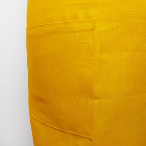 Fartuch lniany żółty 60 x 80 cm | LINENCHARM