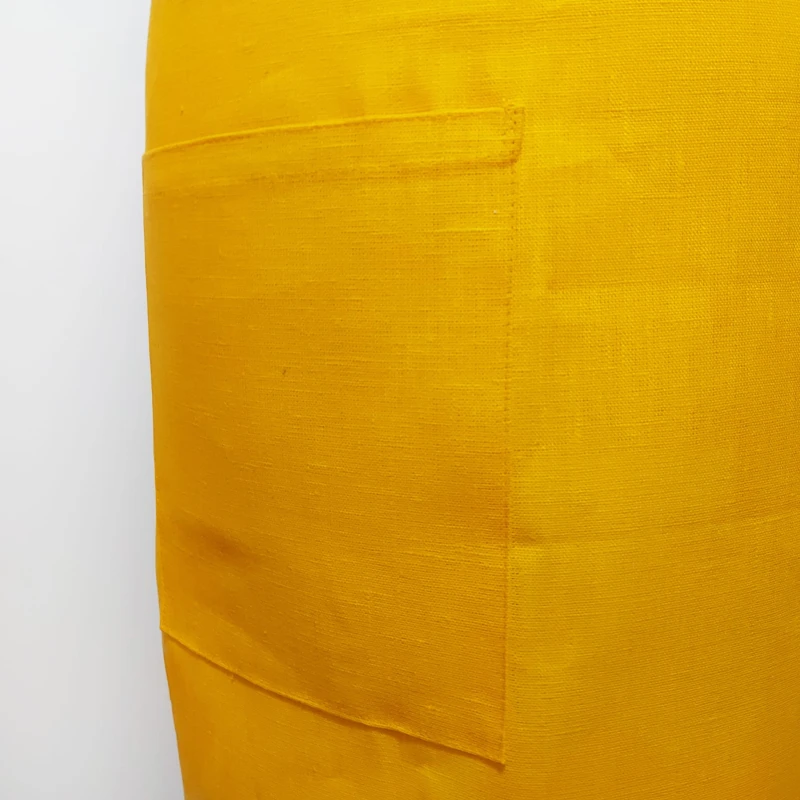 Fartuch lniany żółty 60 x 80 cm | LINENCHARM